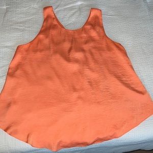 Orange Open Back Top